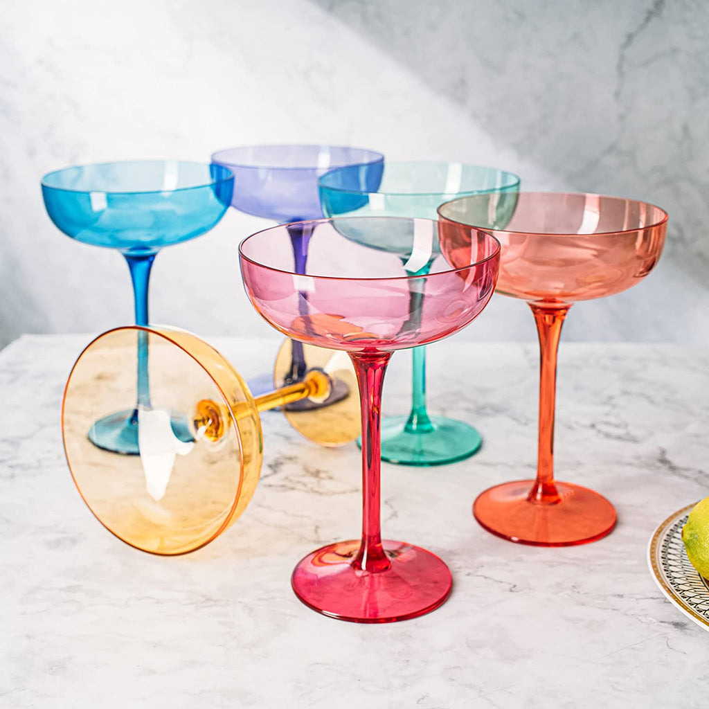 European Style Margarita & Martini Crystal Acrylic Glasses