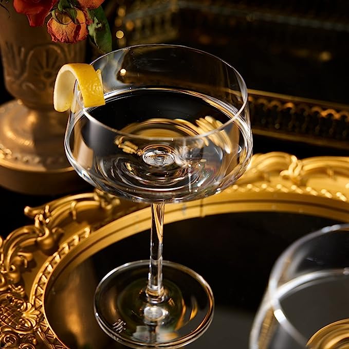 Luxury Martini Glass Set of 2 | 10oz