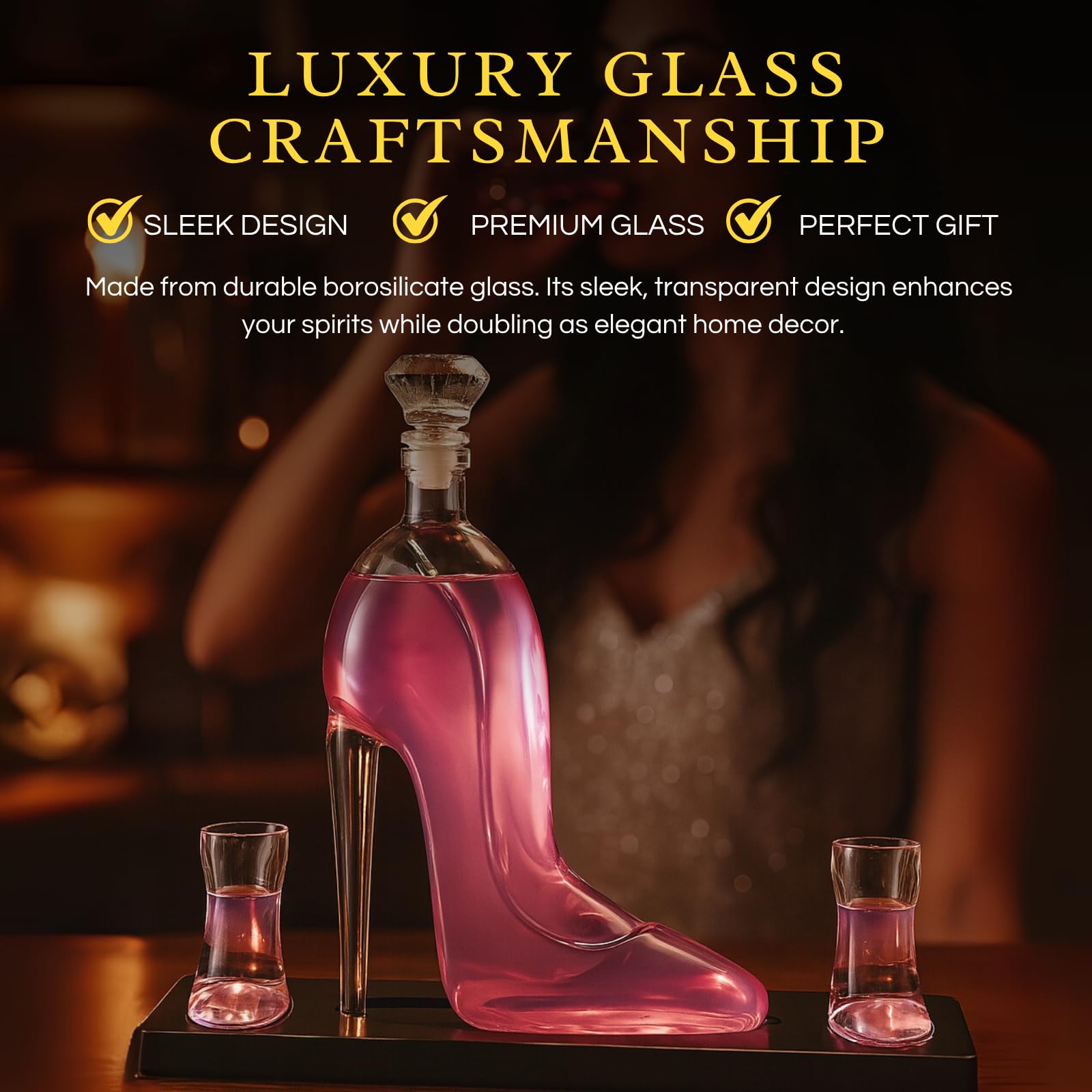 Heel Stiletto High Heels Whiskey and Wine Decanter-2