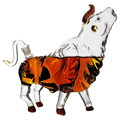 The Wine Savant Charging Bull Heads Up Animal Liquor Decanter-0