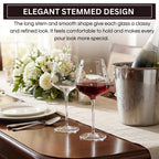 Confetti Stemmed Wine Glasses Set of 2, 20oz Multicolor Clear Glass-2