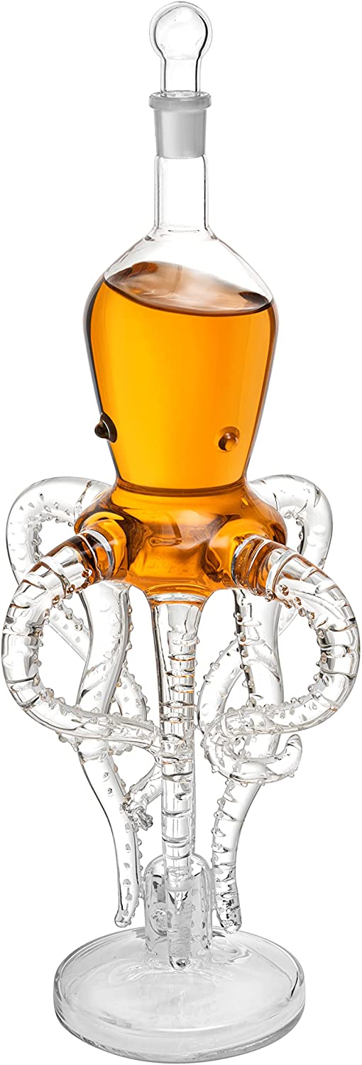 Tall Octopus Whiskey and Wine Decanter 500ml-2