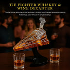 Galactic Command Cruiser Decanter Set | Handmade Glass | 17 Oz-2