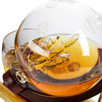 Rocket Whiskey Decanter Set, Planets Globe Decanter-2
