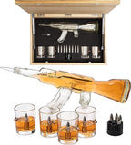 Whiskey Decanter Flag Set - 1000ml AK47 Rifle Gun-3