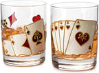 Playing Cards Drinking Glasses - Set of 2-4