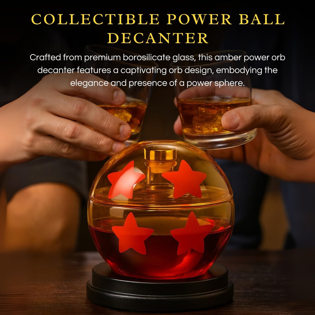 Dragon Ball Whiskey & Wine Decanter 25oz |4 Star Balls
