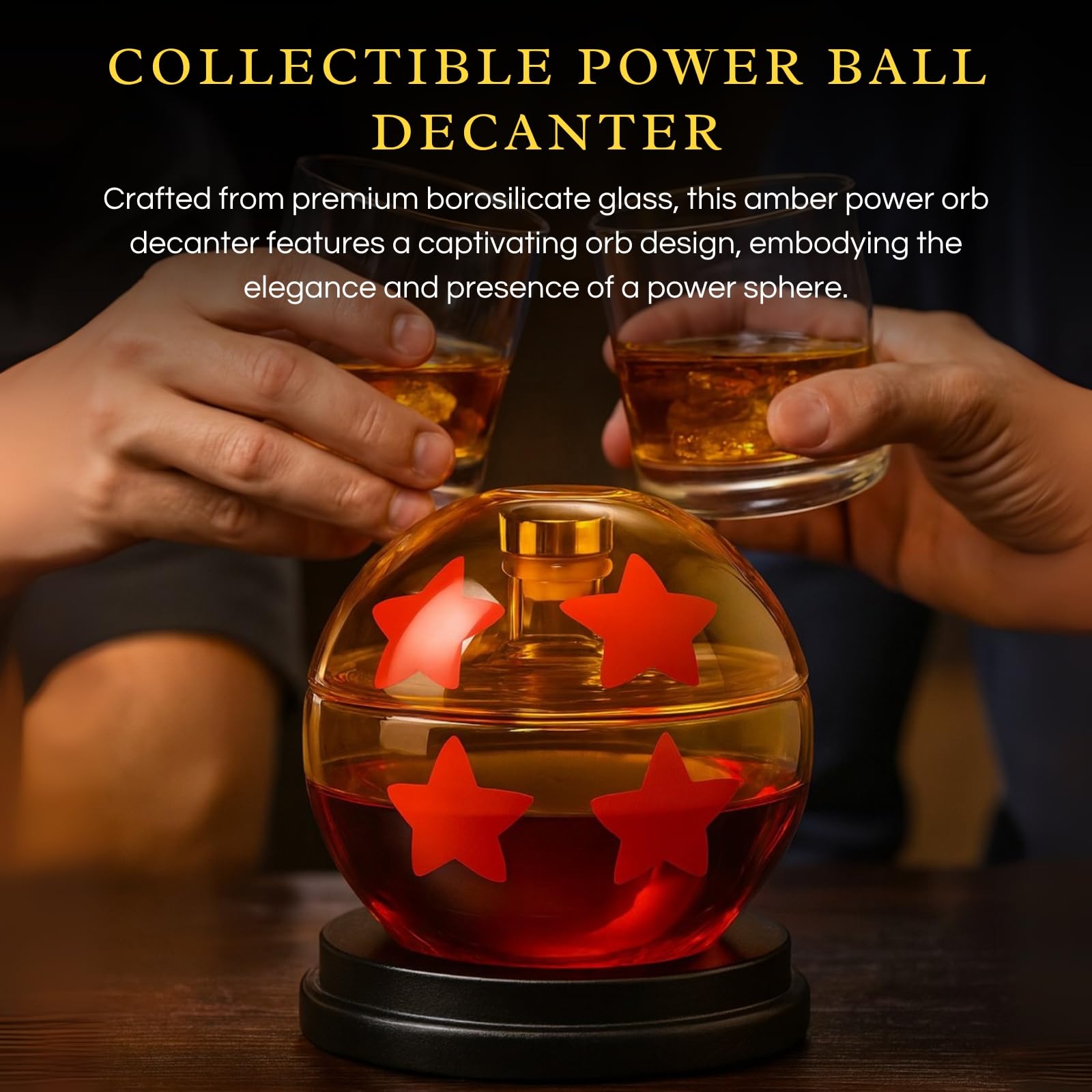 Dragon Ball Whiskey & Wine Decanter 25oz |4 Star Balls