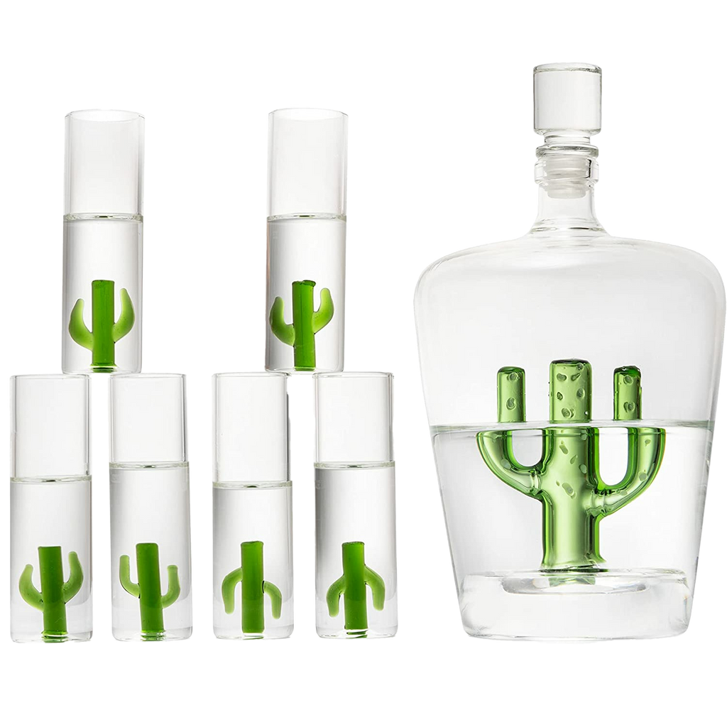 Tequila Decanter Set with Cactus Decanter (Cactus)-0