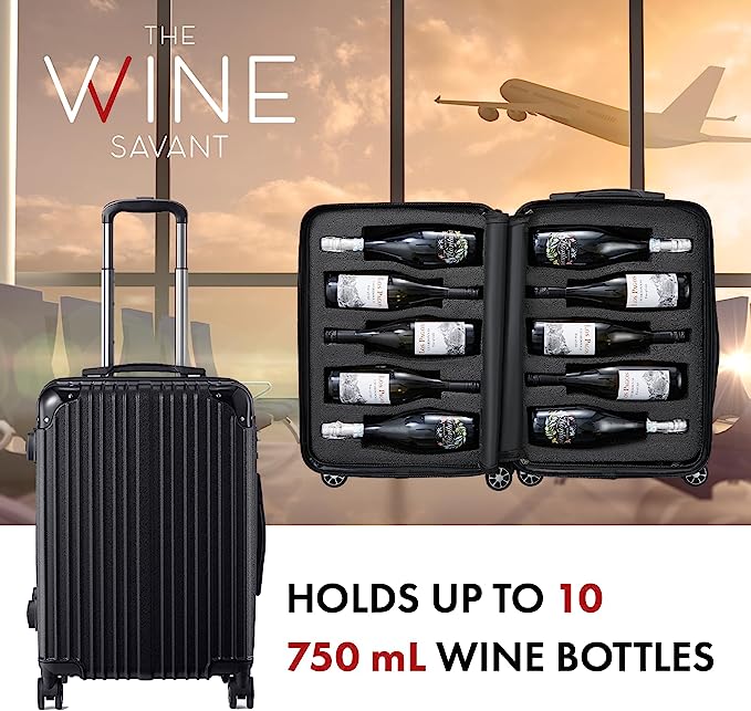 Wine Bottle Suitcase | Holds 10 Standard 750 ML-1