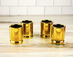 The Wine Savant 50 Caliber Bullet Shot Glasses Set - Set of 4