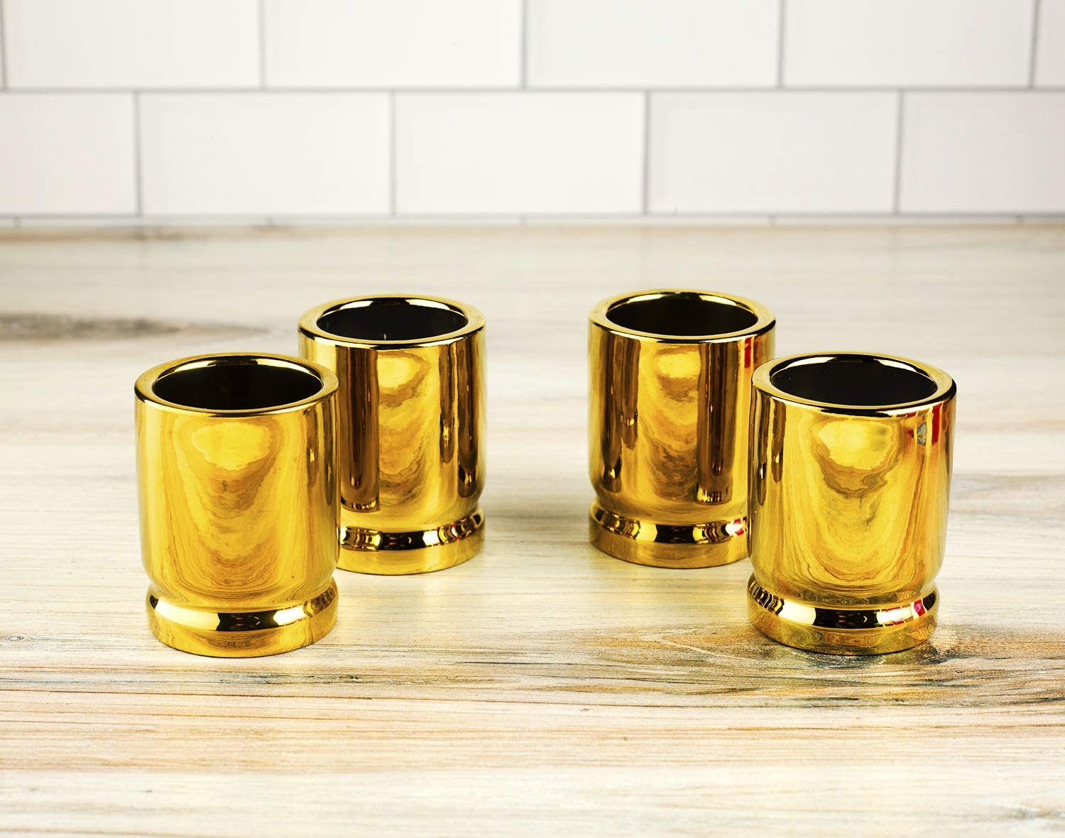 The Wine Savant 50 Caliber Bullet Shot Glasses Set - Set of 4