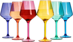 European Style Crystal, Stemmed Wine Glasses | Set of 6 | 15oz-8