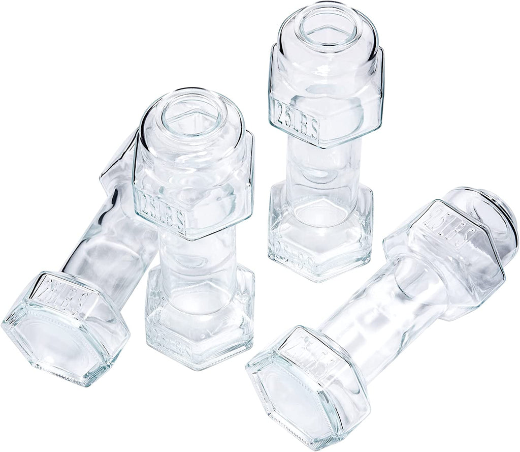 Dumbbell Whiskey & Cocktail Glasses Set of 4 (26 OZ)-1