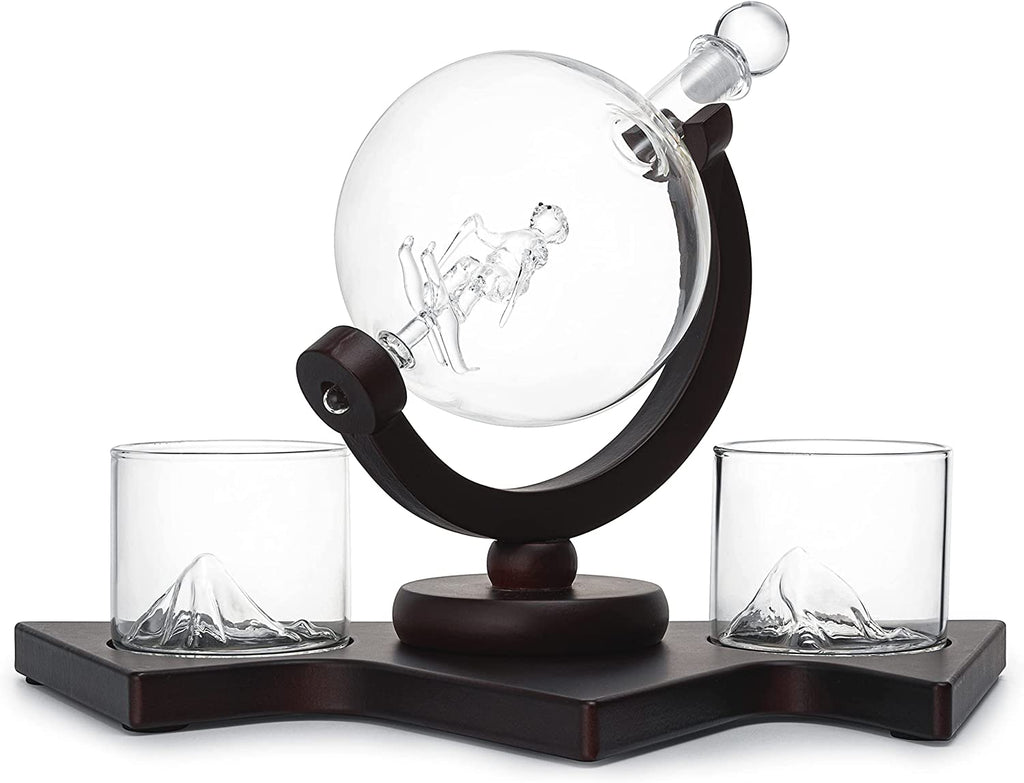 Ski Wine and Whiskey Decanter 850ml-4