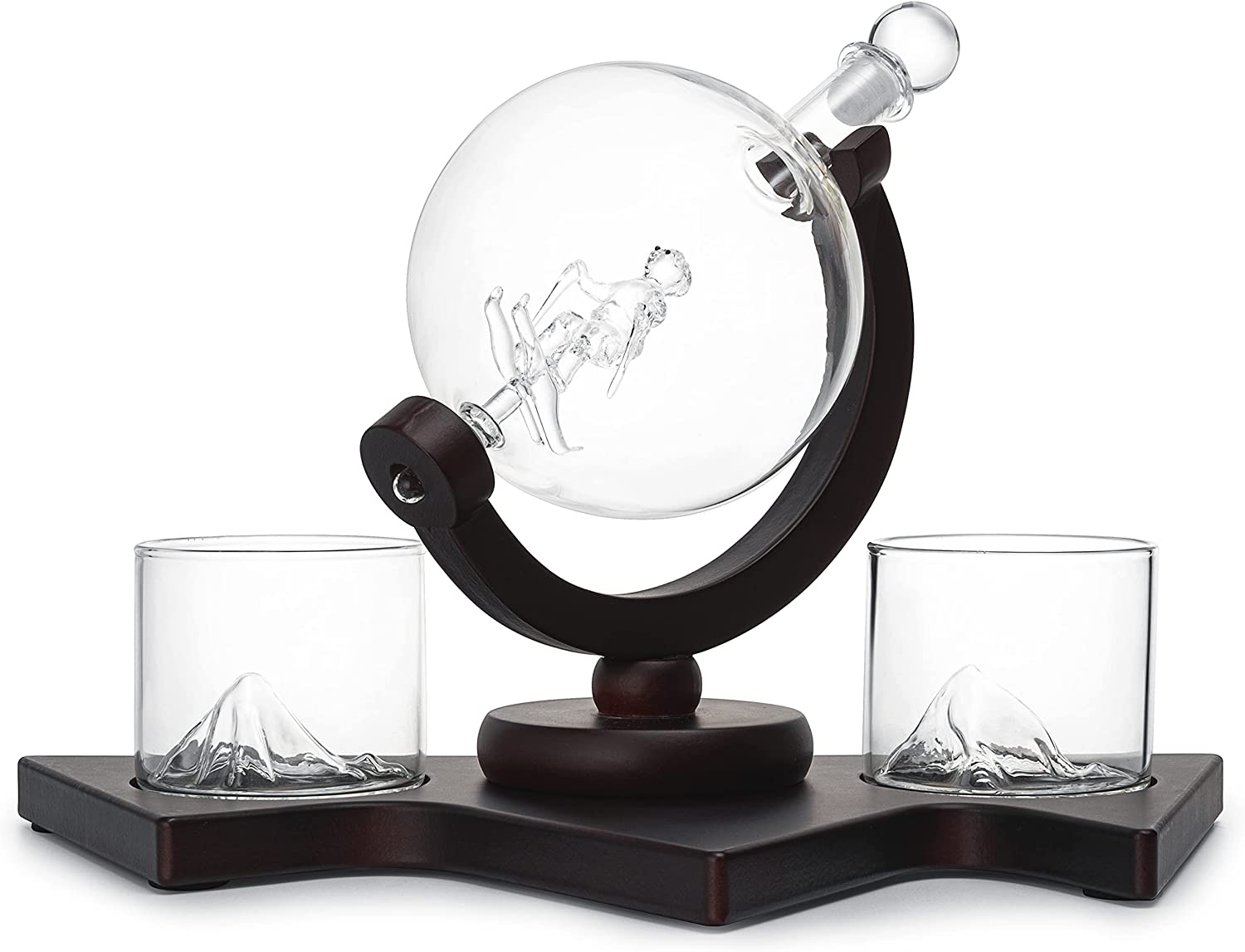 Ski Wine and Whiskey Decanter 850ml-4