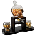 Skull Skeleton Wine & Whiskey Decanter Set 750 mL