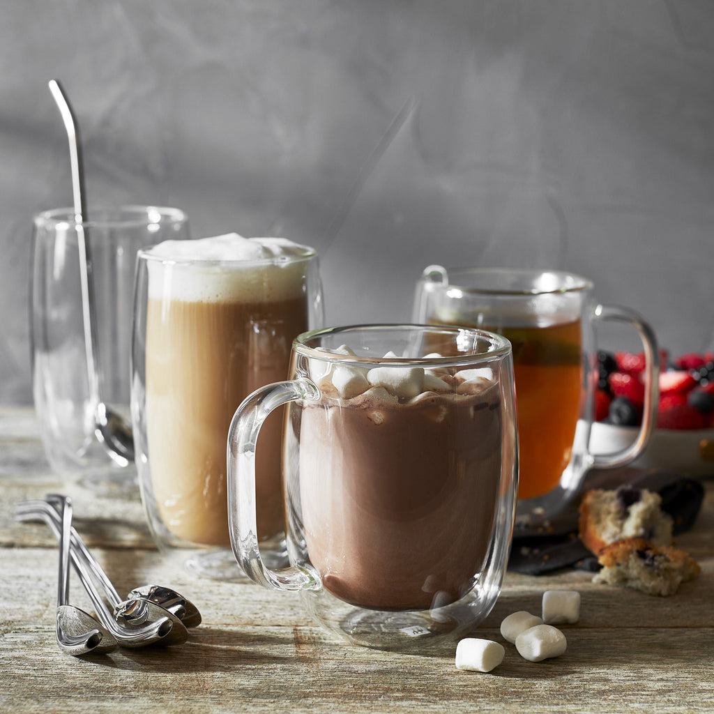 ZWILLING Sorrento Plus 2 Piece Latte Glass Set, Transparent-2