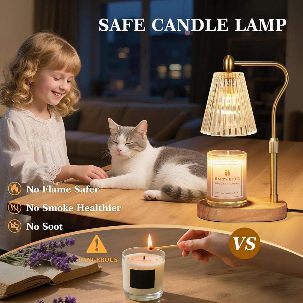 Candle Warmer Lamp Featuring Timed Dimmer Controller