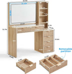 Vanity Desk With Mirror Illumination 43.5 Inch Bedroom-3