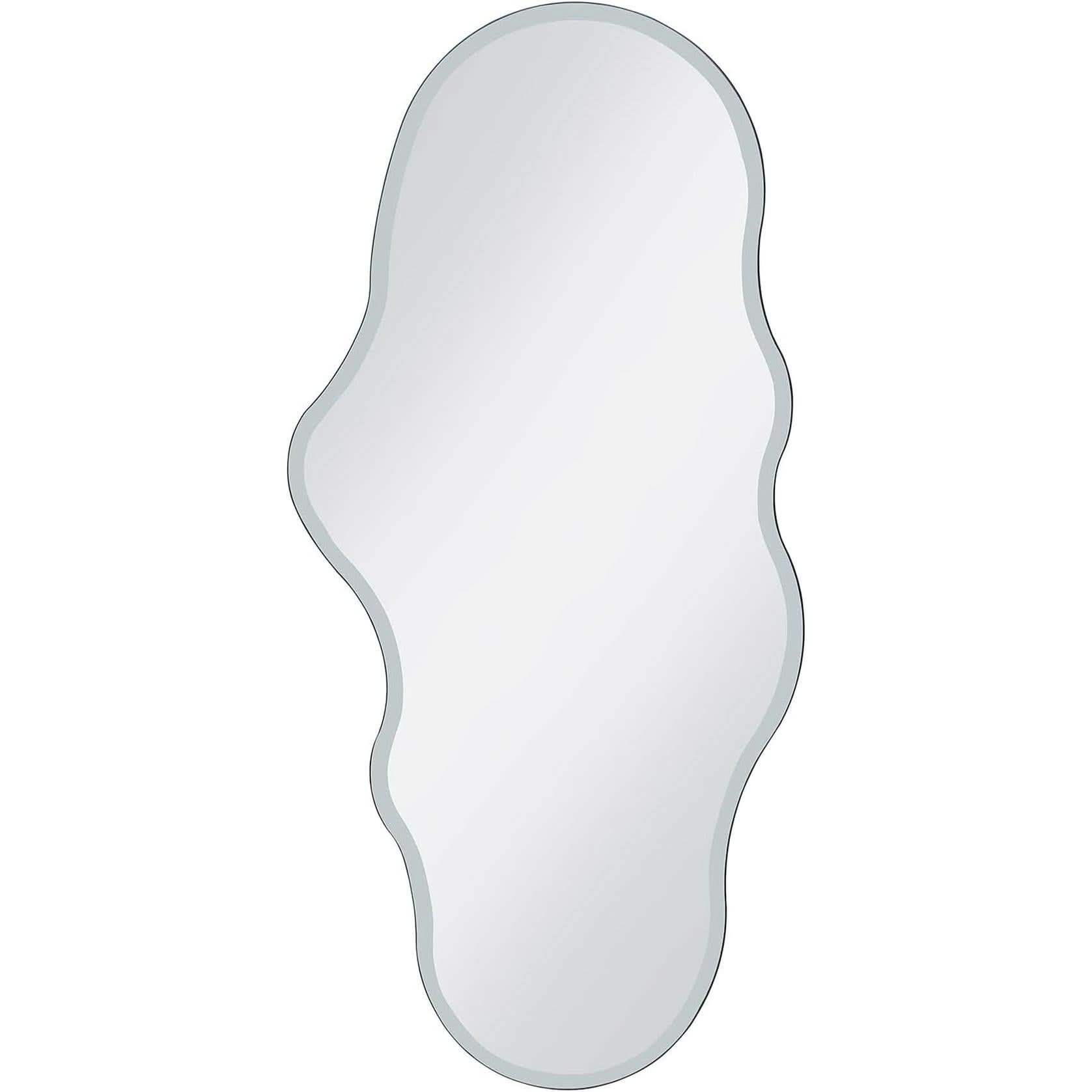 Full Length Wall Mounted Mirror 47x23 Frameless White-2