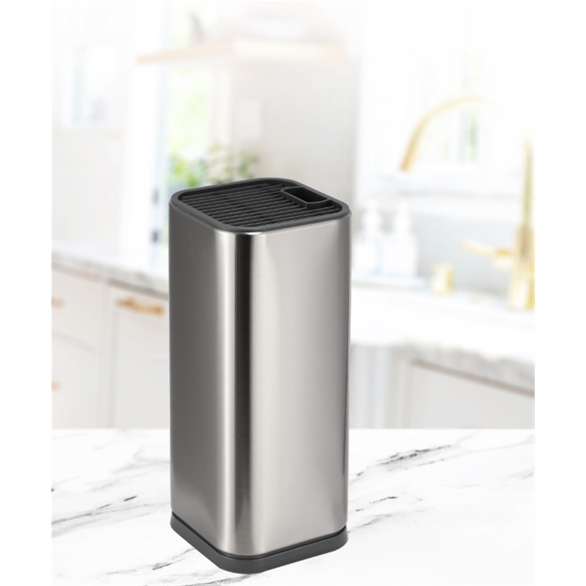 Universal Knife Block Holder, Silver-2