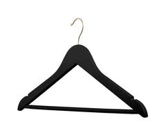 Black Wooden Hangers Adult Anti-Slip 96 Hangers