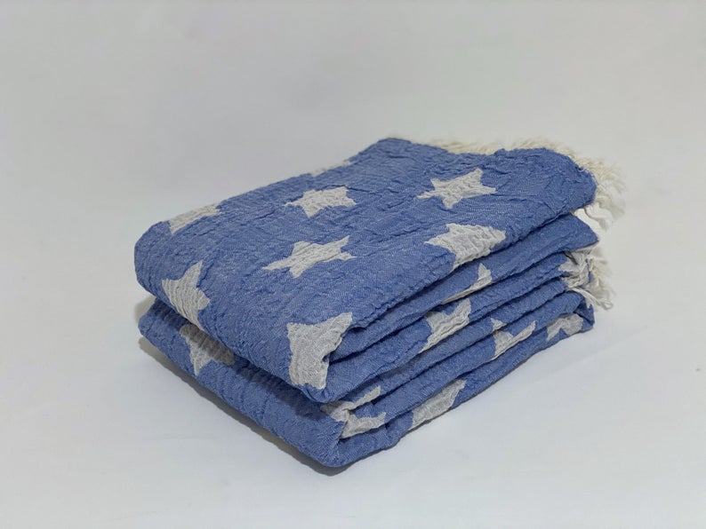 STAR BLUE TURKISH TOWEL-3