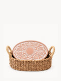 Bread Warmer & Basket - Vintage Vine Oval