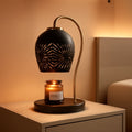 Candle Warmer Lamp Dimmable Black Hollow Lampshade