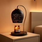 Candle Warmer Lamp Dimmable Black Hollow Lampshade