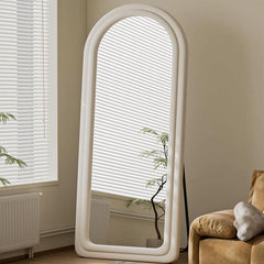 Arched Full Length Floor Mirror 71 X 32 Inches White-0