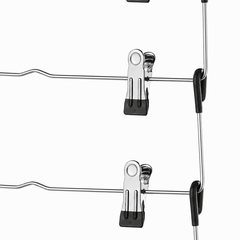 5-Tier Pants Hangers with Clips Non Slip - 1 Case (30pcs)-2