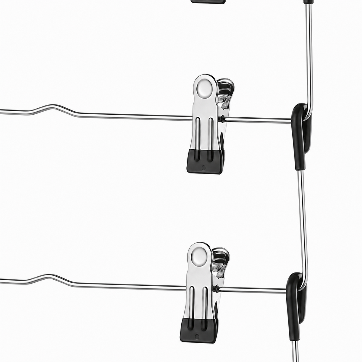 5-Tier Pants Hangers with Clips Non Slip - 1 Case (30pcs)-2