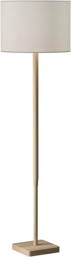 Floor Lamp Natural Rubberwood 58 Inches Three Way Tall-3