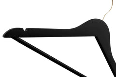 Black Wooden Hangers Adult Anti-Slip 96 Hangers