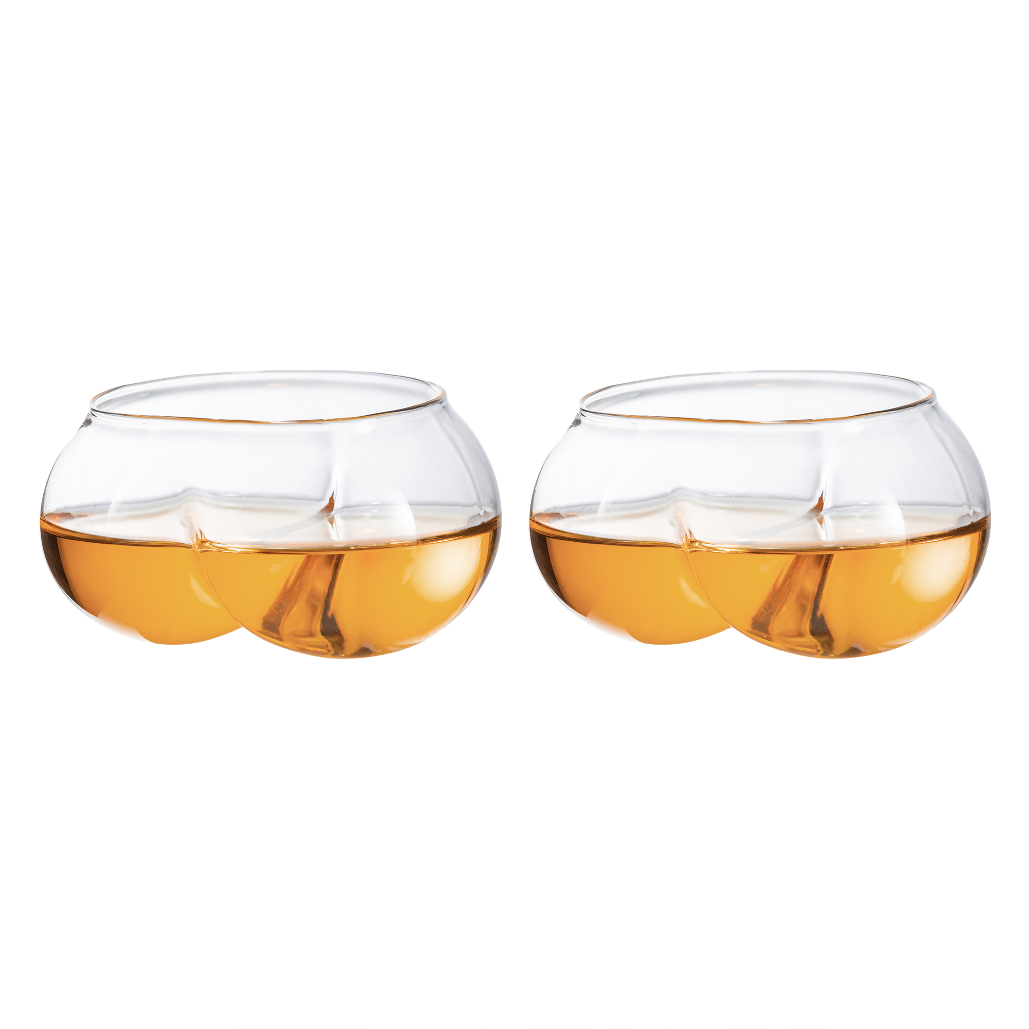 Deez Nuts Drinking Wine & Whiskey Glasses - 2 Set-0
