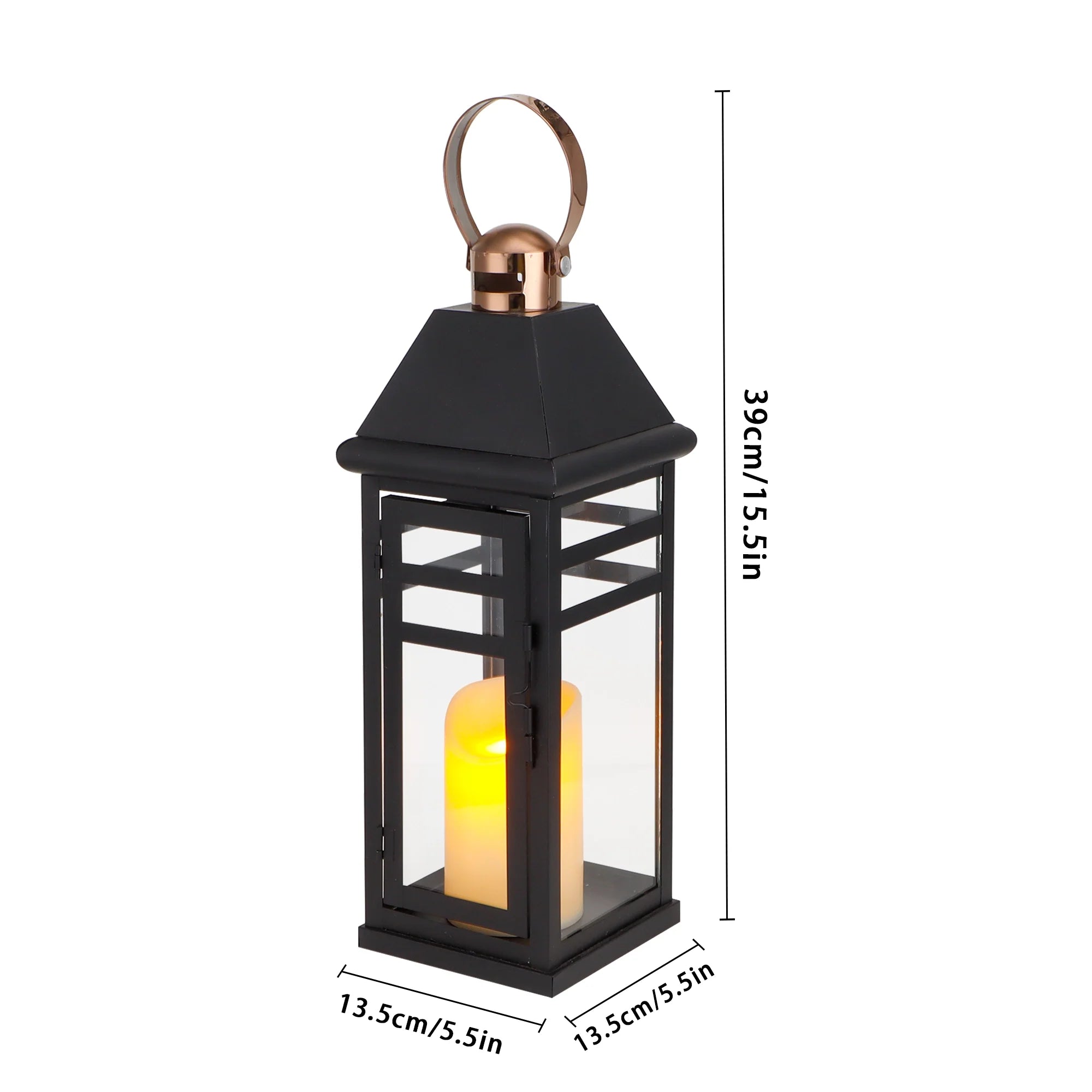 Decorative Vintage Candle Lanterns 15.5" H-4