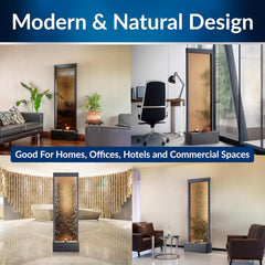 72 Inches Indoor Outdoor Mirror Waterfall Fountain-4