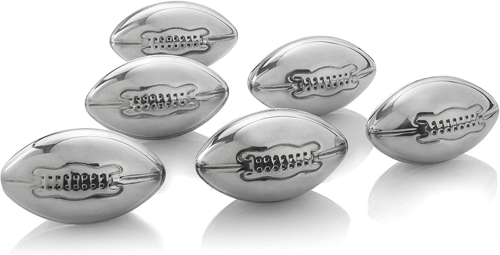 Football Whiskey Stones, 6 Stones Rocks Cubes-4