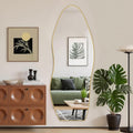 68 Inch Full Length Floor Standing Mirror Gold Frame-0