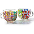 Renaissance Stained Glass Windows Mugs, Set of 2