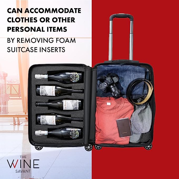 Wine Bottle Suitcase | Holds 10 Standard 750 ML-2