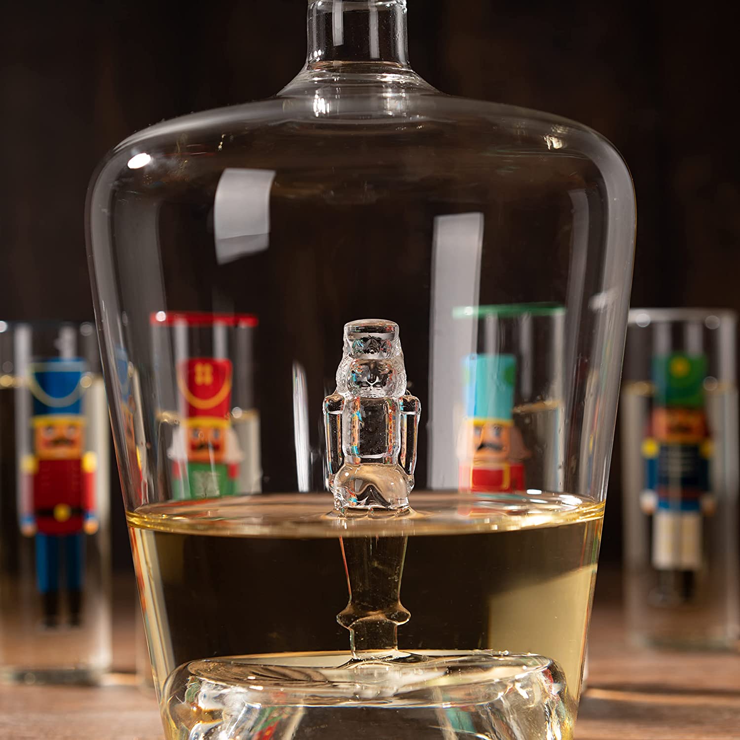 Nutcracker Decanter & Glasses, Set of 5-2