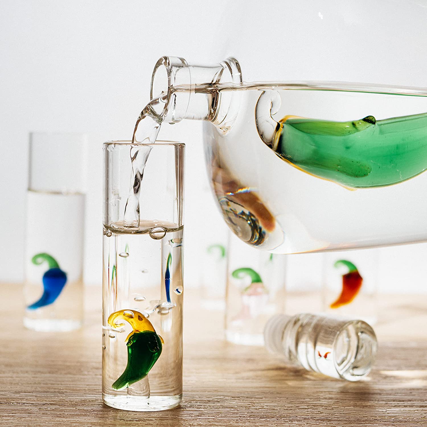 Tequila Decanter Set with Pepper Decanter (Pepper)-3