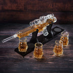 Blaster Force Gun Whiskey & Wine Decanter Set Glasses-1