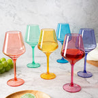 European Style Crystal, Stemmed Wine Glasses-2