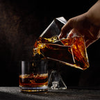 Penrose Pyramid Whiskey Decanter | Glass Liquor Dispenser-1