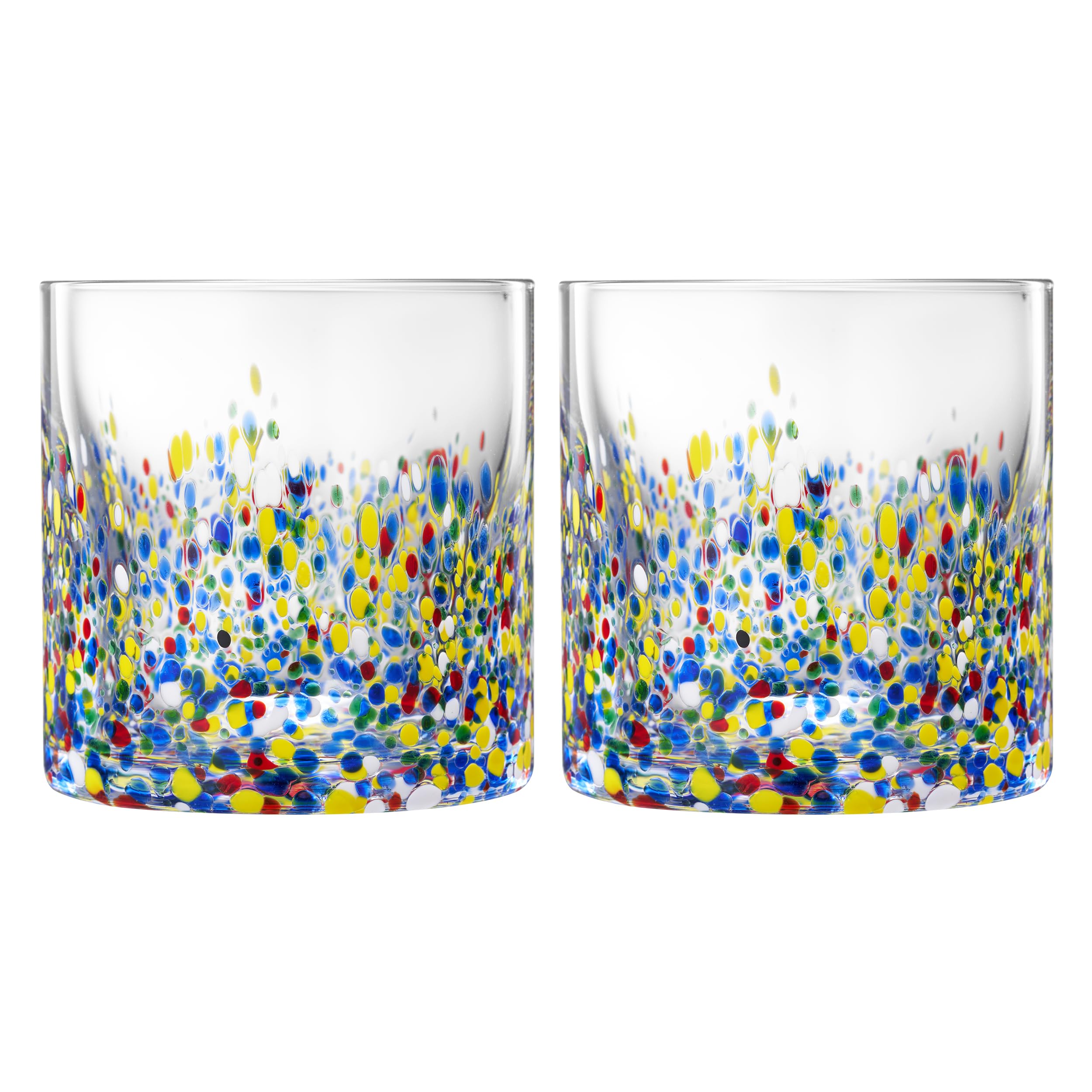Large Confetti  DOF Glasses – Set of 2- 11oz-0