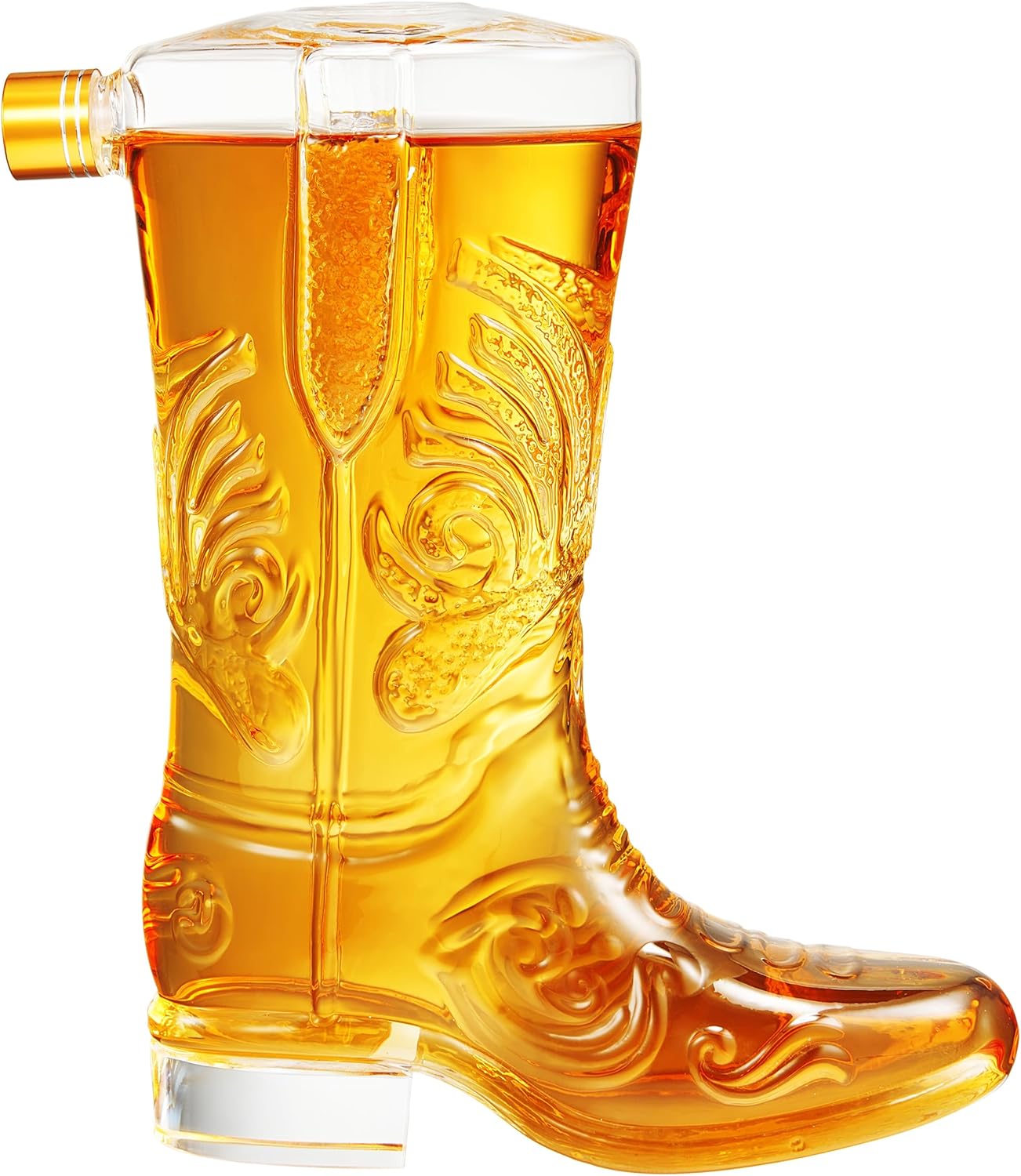 Western Cowboy Boot Whiskey Decanter 27oz-0